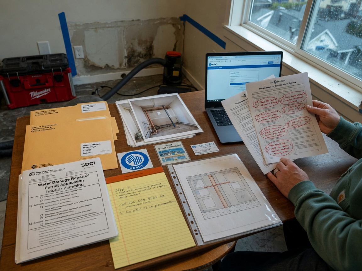 City Permit Steps For Interior Water Repairs In Seattle